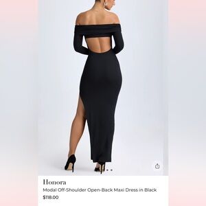 Oh Polly Elegant Black Backless Dress